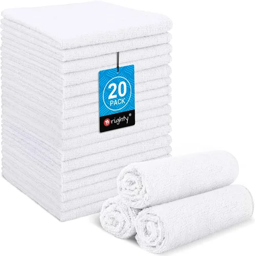 Vista 26 de Orighty Paquete de 5 toallas faciales de microfibra, altamente absorbentes y suaves al tacto, toallas de mano para baño, hotel, spa y gimnasio, 11.5