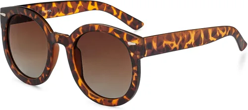 Vista 5 de Lentes de sol GrinderPUNCH para mujer, inspiradas en las lentes de diseño, grandes, redondas y de estilo moderno