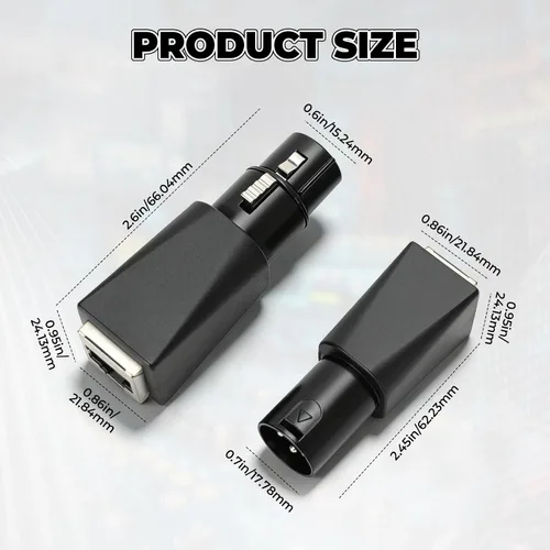 Vista 2 de 4 PCS DMX a RJ45 Conector Macho/Fmale 3-Pin XLR Adaptador Plug, este adaptador puede utilizar cualquier cable Ethernet Cat-5 como un cable Dmx512