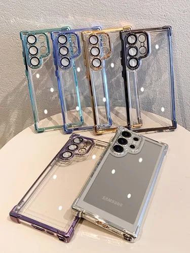 Vista 8 de Funda para Samsung S25 Ultra transparente, no amarillea, protección contra caídas de grado militar, protección a prueba de golpes, fundas anticaídas