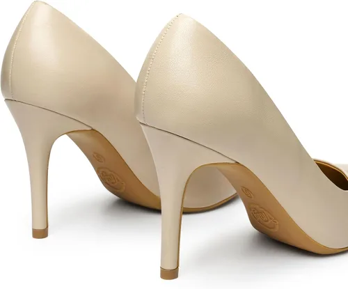 Vista 3 de Trary Zapatos de tacón alto para mujer, tacones negros, tacones dorados, color nude, rosa y rojo, tacones altos puntiagudos para mujer, tacones