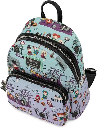 Vista 3 de Loungefly Disney Hocus Pocus Scene - Bolso de hombro con doble correa para mujer
