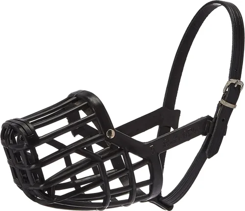 Vista 3 de OmniPet Leather Brothers - Bozal italiano para perro, color negro, tamaño 1