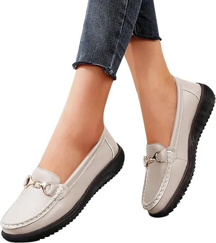 Vista 3 de Botas de cuero cortas de tacón grueso para mujer, botas de moda con cremallera, mocasines de cuero de gamuza, cómodos, zapatos de moda, ligeros