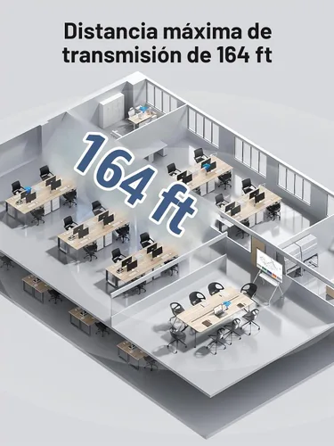 Vista 6 de Lemorele Transmisor y receptor HDMI inalámbrico Kit extensor HDMI portátil, Plug & Play 2.4/5G Rango de 164 pies 1080P HD, hasta 8 transmisores