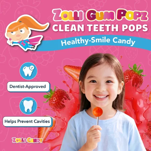 Vista 2 de Zolli GUM Popz - Mostrador de 40 unidades – Comodidad de exhibición con 40 unidades de Zolli GUM Popz para una experiencia sabrosa
