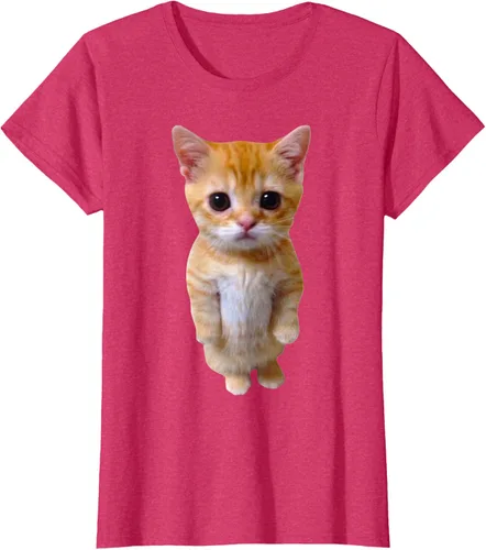 Vista 10 de El Gato Meme Sad Crying Cat Munchkin Kitty Meme Camiseta de moda Small Negro