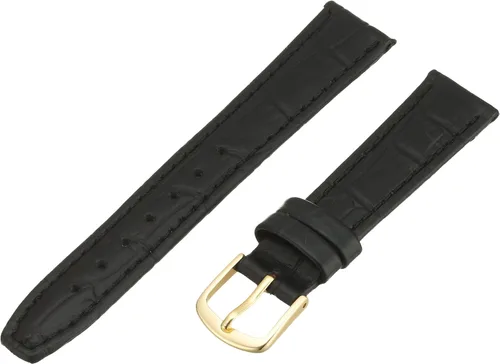 Vista 7 de Hadley-Roma Women's Alligator Grain Leather WatchStrap Negro