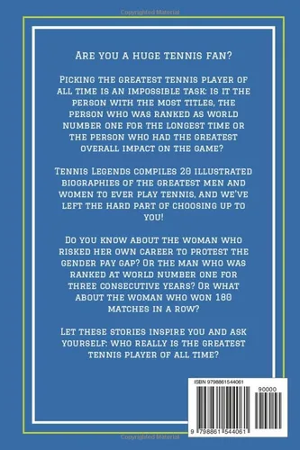 Vista 2 de Tennis Legends 20 Inspiring Biographies For Kids - The Greatest Tennis Players of All Time (Fun-Filled Tennis Books for the Whole Family)
