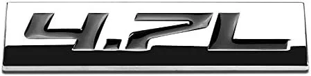 Vista 14 de 1.5L Negro/Cromo Aleación de Aluminio Auto Maletero Puerta Guardabarros Parachoques Insignia Calcomanía Emblema Cinta Adhesiva Pegatina