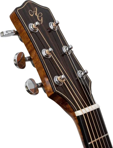 Vista 5 de Antonio Giuliani DN-3 Guitarra acústica de caoba con estuche de transporte y accesorios - Paquete completo de guitarra - Dreadnought