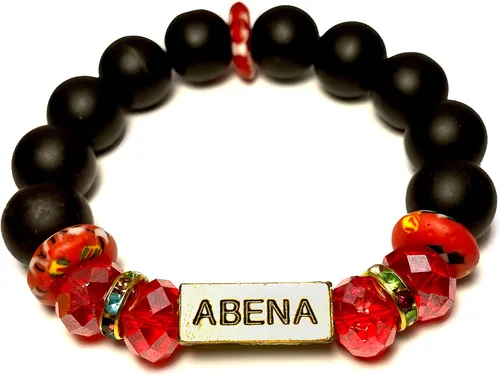 Vista 78 de Pulseras africanas tradicionales con nombre nacido en el día para mujeres de Ghana, materiales naturales, ajuste cómodo y holgado