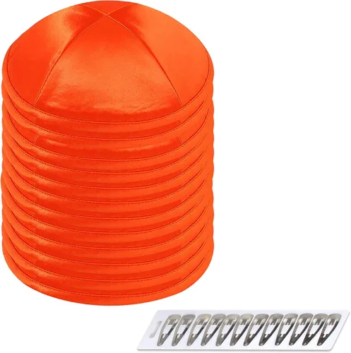Vista 47 de Zion Judaica Deluxe Satin Kippot Bulk Packs Kippas o Kippa Individual Incluye Clips Kipa Gratis