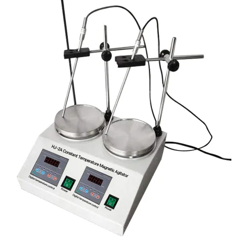 Vista 5 de Agitador magnético digital 0 ~ 2400 RPM Mezclador magnético de placa caliente mezclador agitador de laboratorio con barra de agitación