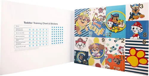 Vista 2 de Paw Patrol Ropa interior de Adviento para niños de 12 días para hacer que las vacaciones y el entrenamiento de orinal sean divertidos, disponible