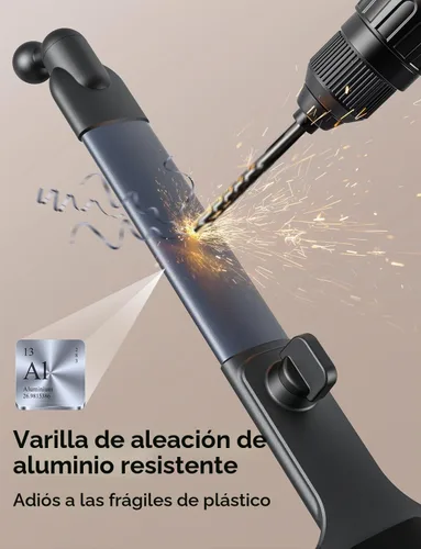 Vista 3 de TAZENI Soporte para tableta 3 en 1 para botella de coche, soporte para tableta de automóvil, soporte de tableta de aleación de aluminio resistente