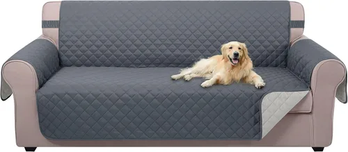 Vista 16 de U-NICE HOME Funda para sillón reclinable, reversible, con correas elásticas, resistente al agua, protege de perros y mascotas, sillón pequeño