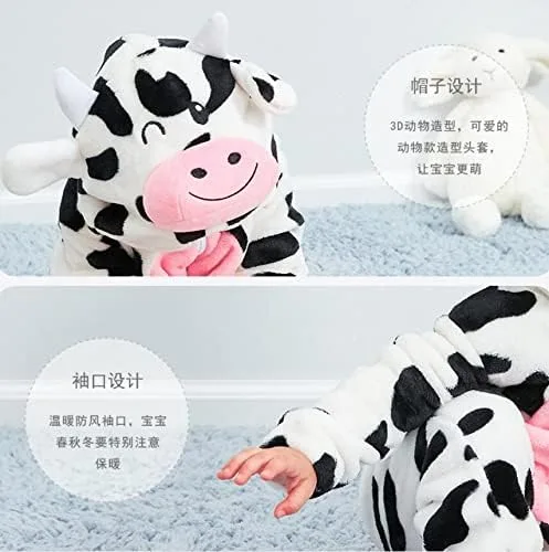 Vista 5 de Pijama unisex de animales para bebé, mameluco de dibujos animados de franela