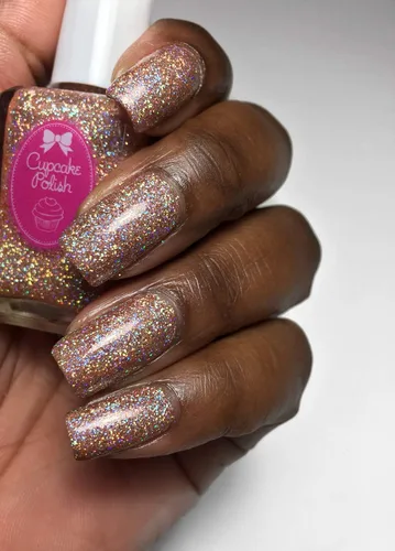Vista 3 de Beauty is Everywhere - Esmalte de uñas con purpurina Nude Holo de Cupcake Polish