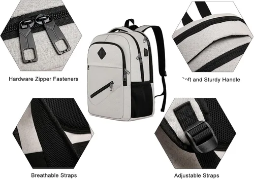 Vista 3 de Mochila BIKROD para niñas y mujeres, mochila escolar para adolescentes y niños, mochila ligera casual para la escuela secundaria, mochila