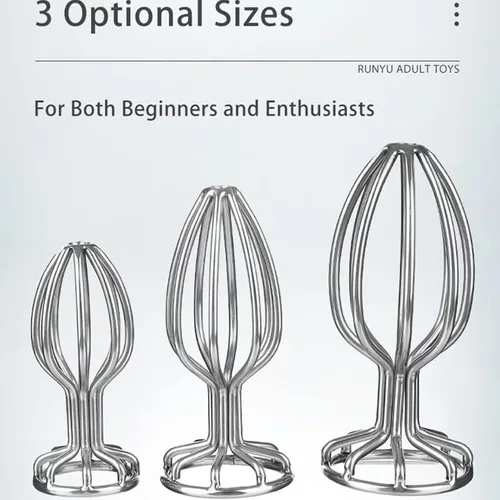 Vista 3 de Tapón anal a tope Metal Hueco Anal Plug Juguetes Sexuales para adultos Masturbación Masaje de próstata Stainles Acero Anal DildoToys