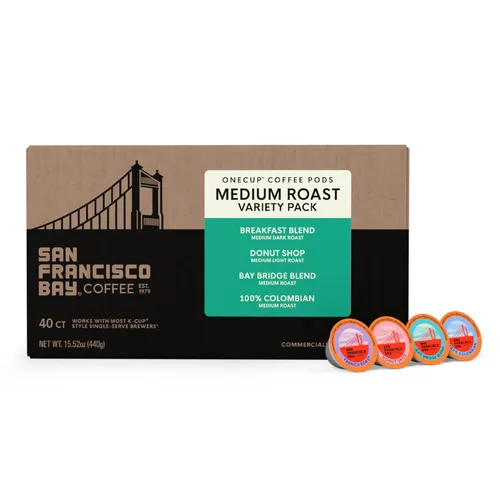 Vista 3 de SF Bay Coffee Organic Rainforest Blend, 12 unidades, Cápsulas de café compostables, tostado medio, compatible con K Cup incluyendo Keurig