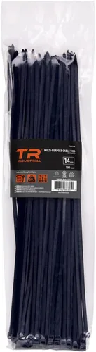 Vista 13 de Cable lazos multiuso TR Industrial TR88301 (100 piezas), 4 pulgadas, negro