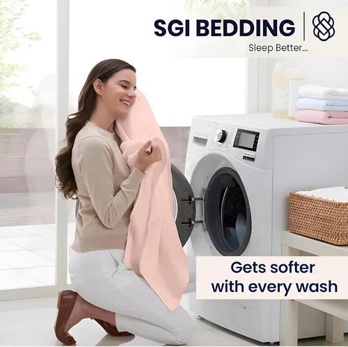 Vista 6 de SGI Bedding - Juego de sábanas de lujo de 4 piezas de algodón egipcio para RV tamaño King - 1000 hilos, sábanas 100% algodón, juego de sábanas