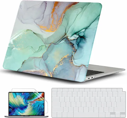 Vista 8 de GVTECH Funda para MacBook Air de 13 pulgadas (2010-2017) A1369 A1466 carcasa rígida de plástico, carcasa negra
