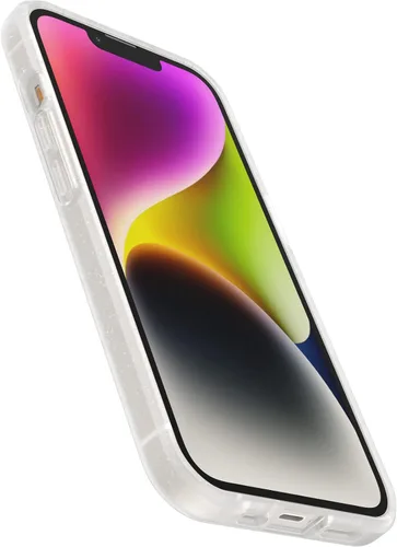 Vista 4 de OtterBox Funda de la serie Prefix para iPhone 14 y iPhone 13 - Polvo de estrellas (transparente/brillante), ultradelgada, apta para bolsillo, bordes
