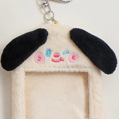 Vista 6 de Kpop Y2K - Soporte para tarjeta de fotos de felpa Kawaii de 3 pulgadas, funda para fotos de animales, tarjeta de crédito, protector de papelería