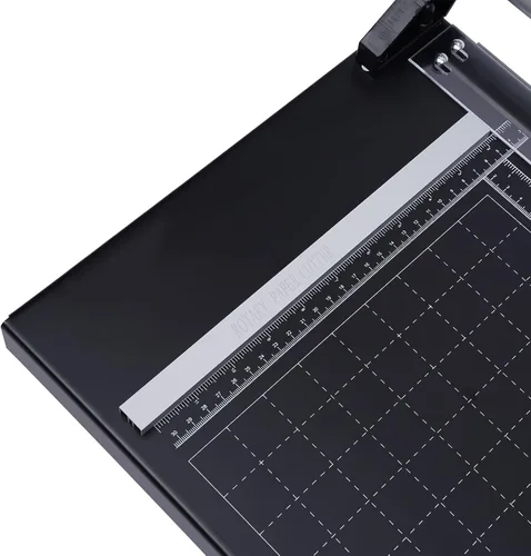 Vista 9 de Cortador de papel giratorio de precisión manual comercial de 24 pulgadas, resistente, corte inteligente para papel fotográfico, película, mermelada