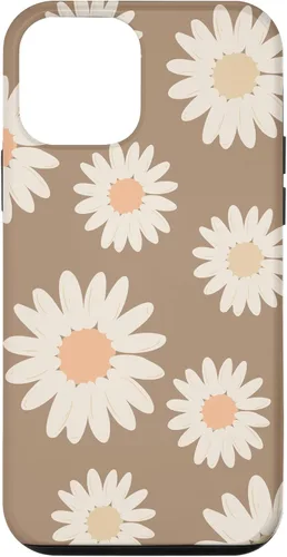 Vista 16 de Boho Neutral Cute Floral Pattern White Daisy Flowers Spring Case for iPhone 17