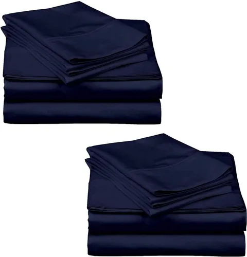 Vista 15 de Mattress-Homes Juego de sábanas de 4 piezas ultra lujosas 100% algodón suave de fibra larga de 16 pulgadas de profundidad, tamaño individual lavable