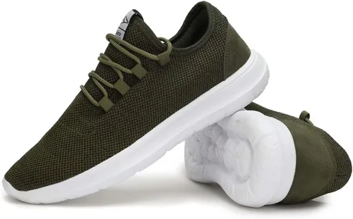 Vista 6 de KEEZMZ - Zapatos deportivos modernos y transpirables para hombres, zapatos ligeros para correr de malla, con una suela suave, estilo casual