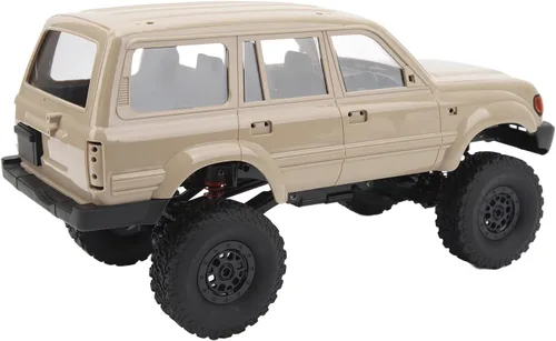 Vista 9 de Naroote RC Crawler, 500mAh 2.4GHz 1/16 Escala Completa Vehículo RC Camión Interior (Caqui)