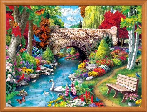 Vista 4 de Masterpieces Rompecabezas EZ Grip de 300 piezas, Willow Whispers, 18 x 24 pulgadas