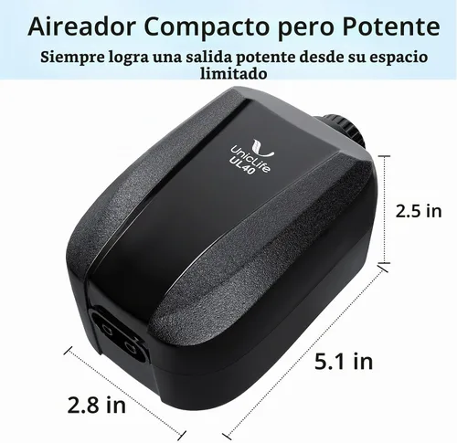 Vista 7 de Uniclife - Bomba de aire ajustable para acuario, 4 LPM y 2 salidas de oxígeno con accesorios, tanque de peces de 100 galones