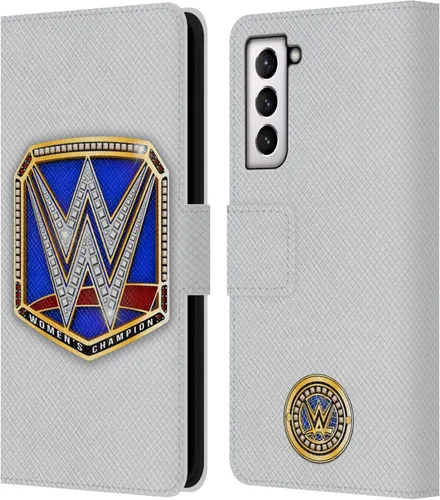 Vista 315 de Head Case Designs Officially Licensed WWE Cruiserweight Champion Title Belts Leather Wallet Case Compatible with Samsung Galaxy A07 4G Campeón
