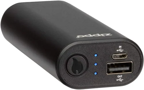 Vista 5 de Zippo Calentador de manos recargable HeatBank 6 plateado Negro