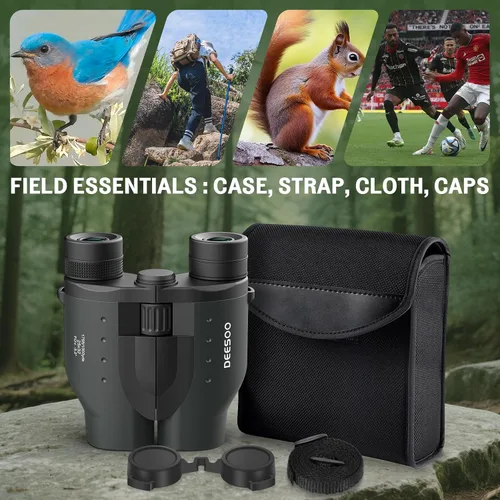 Vista 7 de Binoculares compactos de observación de aves de 25x32, de alta potencia para adultos y niños BAK4 FMC Optics for Sports Sightseeing, Low Light for