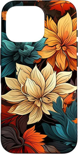 Vista 20 de Red and Orange Autumn Colors Fall Leaves Floral Pattern Case for iPhone 17