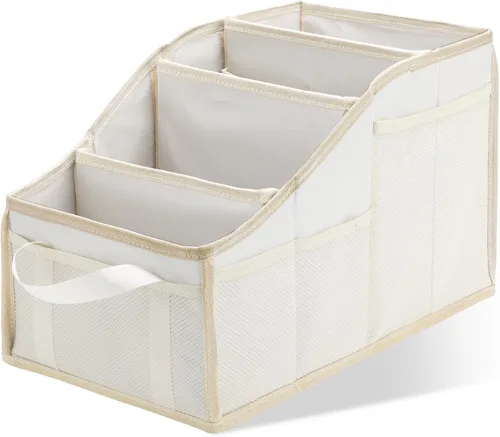 Vista 10 de Honeydak Organizador de asiento de pasajero, almacenamiento plegable para consola, asiento delantero/trasero con múltiples bolsillos, organizador