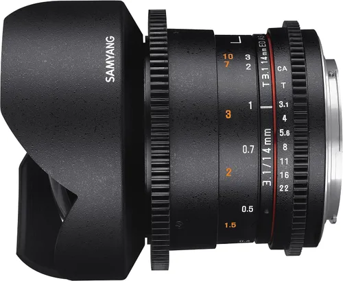 Vista 3 de Samyang SYDS14M-N VDSLR II 0.551 in T3.1 Lente Cine gran angular para cámaras Nikon (FX)