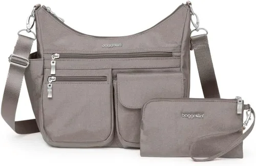 Vista 42 de Baggallini Modern Everywhere Crossbody Women 11x9x4.5 RFID Hobo Bag