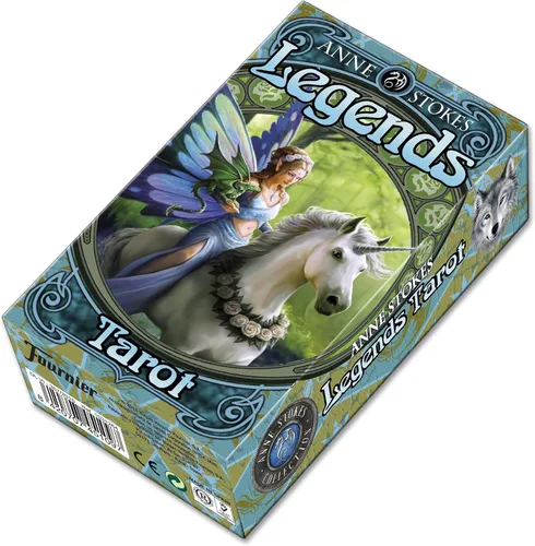 Vista 2 de Fournier Anne Stokes Legends - Tarot (4.7 in), color azul