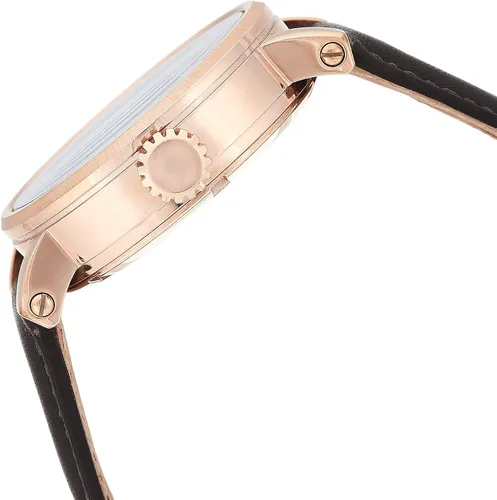 Vista 4 de Fossil Reloj de cuarzo con cronógrafo de acero inoxidable y cuero para mujer