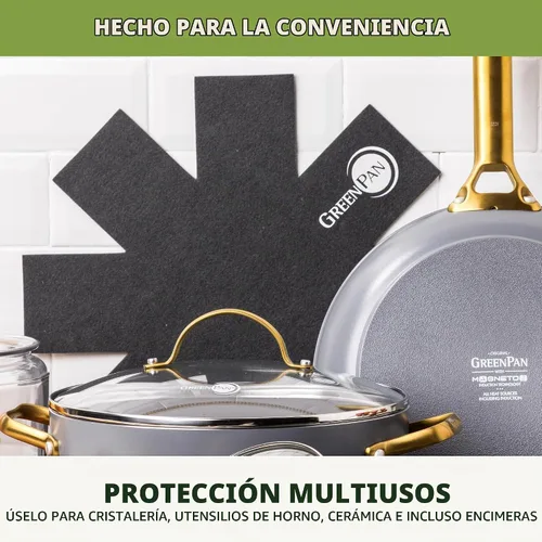 Vista 3 de GreenPan Juego de 3 protectores para sartenes