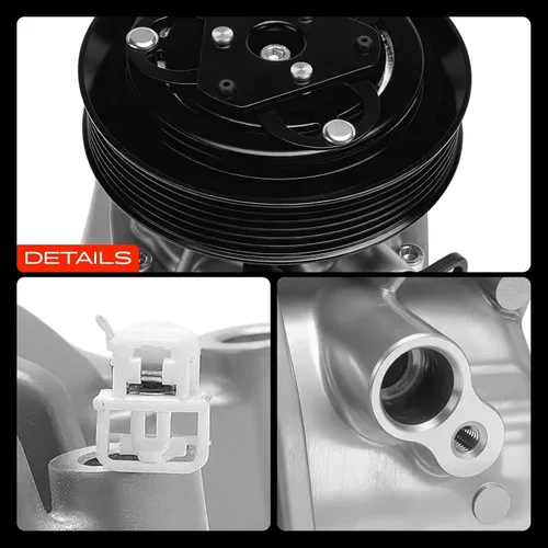Vista 9 de A-Premium Compresor de aire acondicionado con embrague compatible con Mazda 2 2013-2014