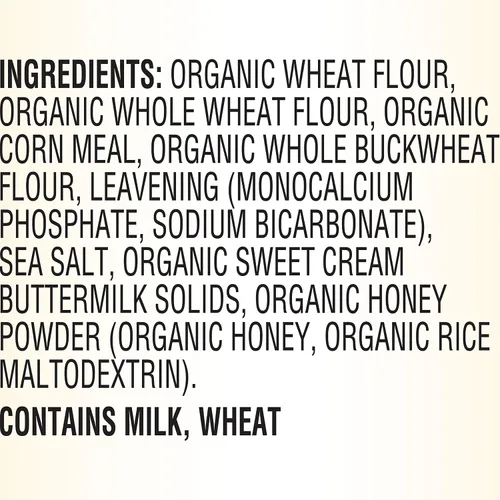 Vista 3 de Maple Grove Farms Mezcla orgánica para panqueques y waffles con miel, 16 onzas (paquete de 8)
